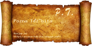 Pozna Tábita névjegykártya